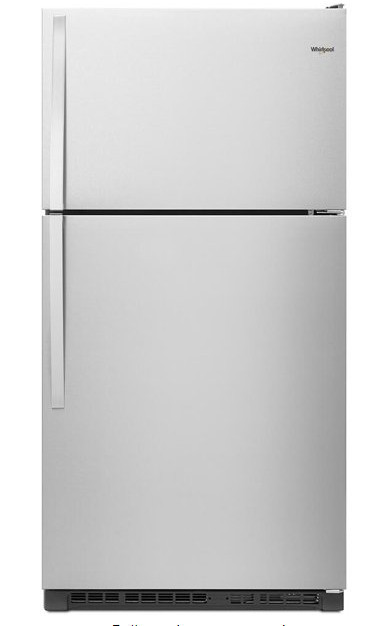Whirlpool WRT311FZDM 20 Cu. Ft. Stainless Top Freezer Refrigerator