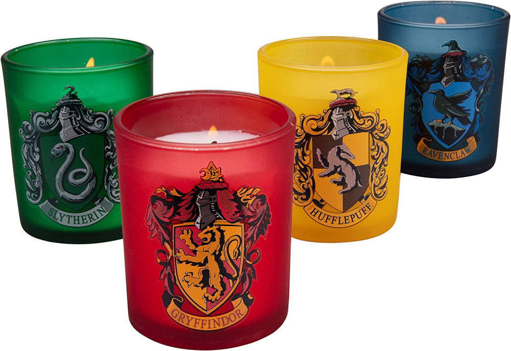 Harry Potter Hogwarts Houses Glass Votive Candles