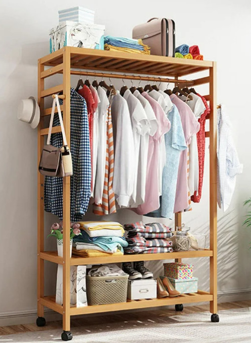 Liev 30.7'' Rolling Clothes Rack