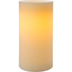 Flameless Vanilla Scented LED Rustic Pillar Candle 4"x8" Cream