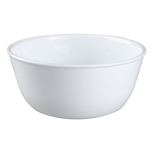 Corelle Livingware 1032595 28-Ounce Super Soup/Cereal Bowl, Winter Frost White - Set of 6