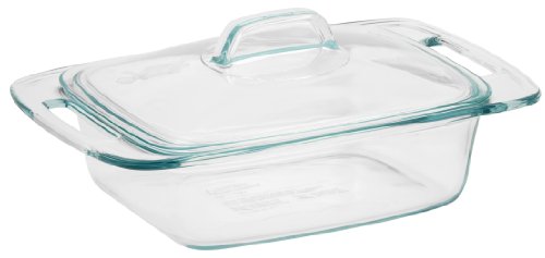 Pyrex Easy Grab Glass Casserole Dish with Glass Lid (2-Quart)