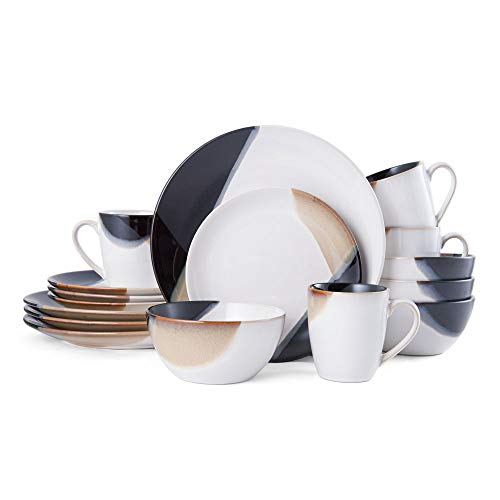 Gourmet Basics by Mikasa Caden 16-Piece Dinnerware Set, Service for 4 - 5216706,Assorted