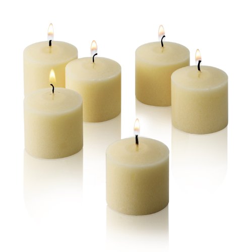 French Vanilla Scented Candles - Bulk Set of 72 Scented Votive Candles - 10 Hour Burn Time - Made in The USA