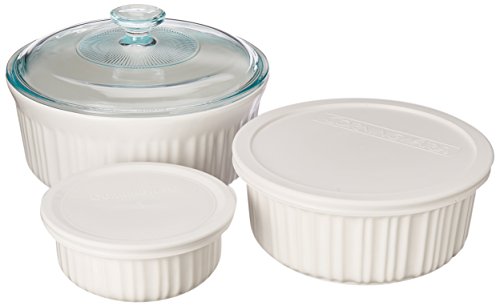 Corningware French White 6-Piece Bakeware Set