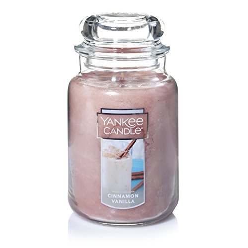 Yankee Candle Cinnamon Vanilla Scented Premium Paraffin Grade Candle Wax with up to 150 Hour Burn Time, Large Jar