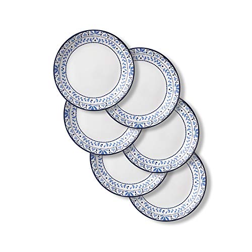 Corelle Chip Resistant Lunch Plates, 6-Piece, Portofino