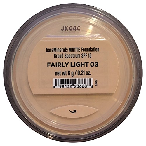 Bare Escentuals Bare Minerals Foundation Matte SPF 15 Fairly Light, Large, 0.21 Ounce