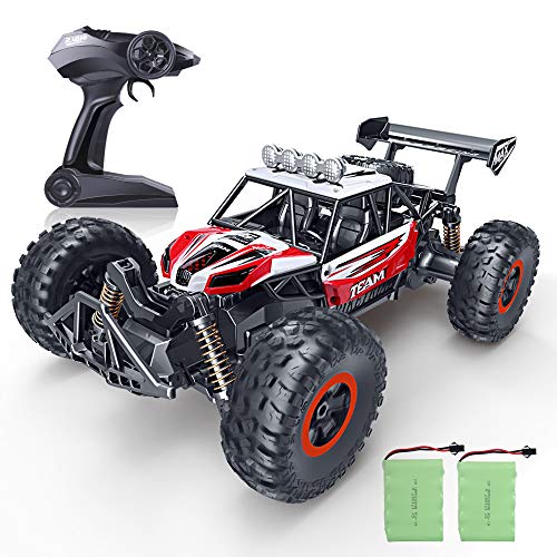 RC Car, SPESXFUN 2020 Newest 1/16 Scale High Speed Remote Control Car, 2.4Ghz Off Road RC Trucks with Two Rechargeable Batteries, Electric Toy Car for All Adults & Kids