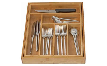 Expandable use for, Utensil Flatware Dividers-Kitchen Drawer Organizer